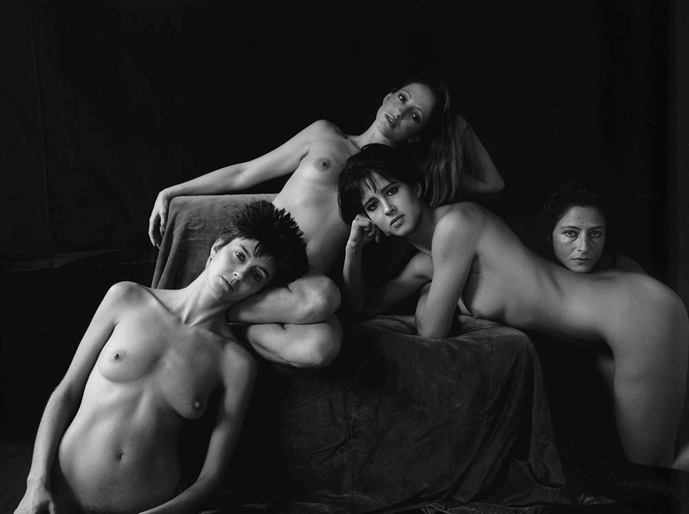 self portraits_self portrait with sisters-1987-DB