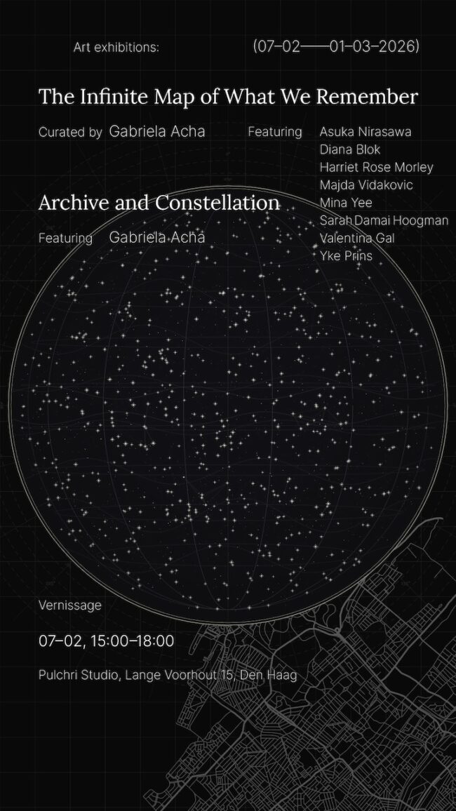 Infinite Map of What We Remember – Pulchri Studio